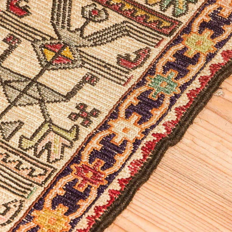 Kilim de seda Tapete 75x97cm