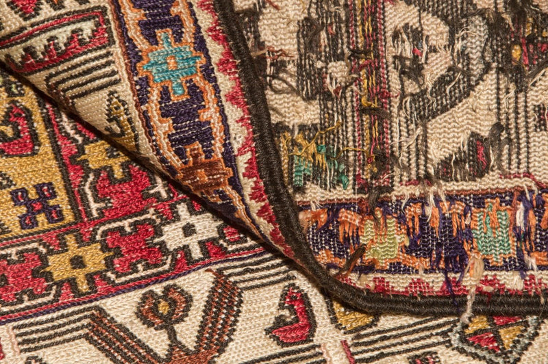 Kilim de seda Tapete 75x97cm