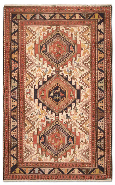 Kilim de seda Tapete 122x194cm