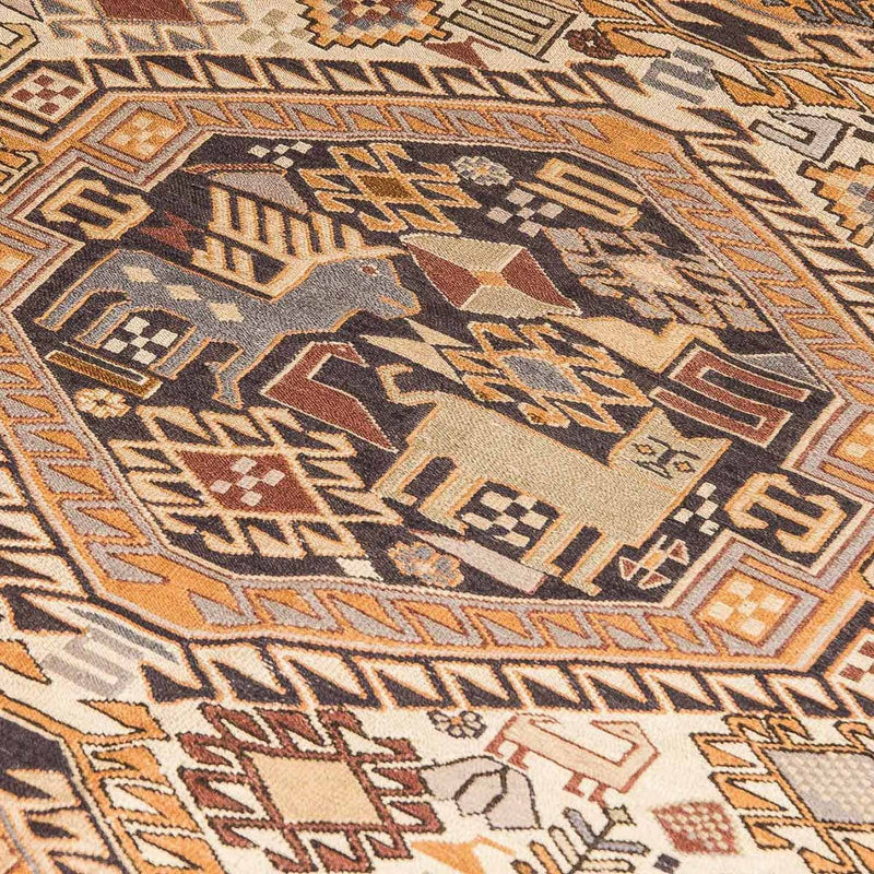 Kilim de seda Tapete 210x115cm