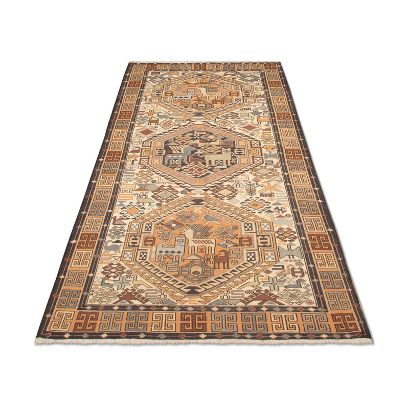 Kilim de seda Tapete 210x115cm