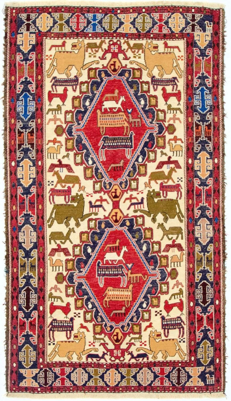 Kilim de seda Tapete 192x110cm