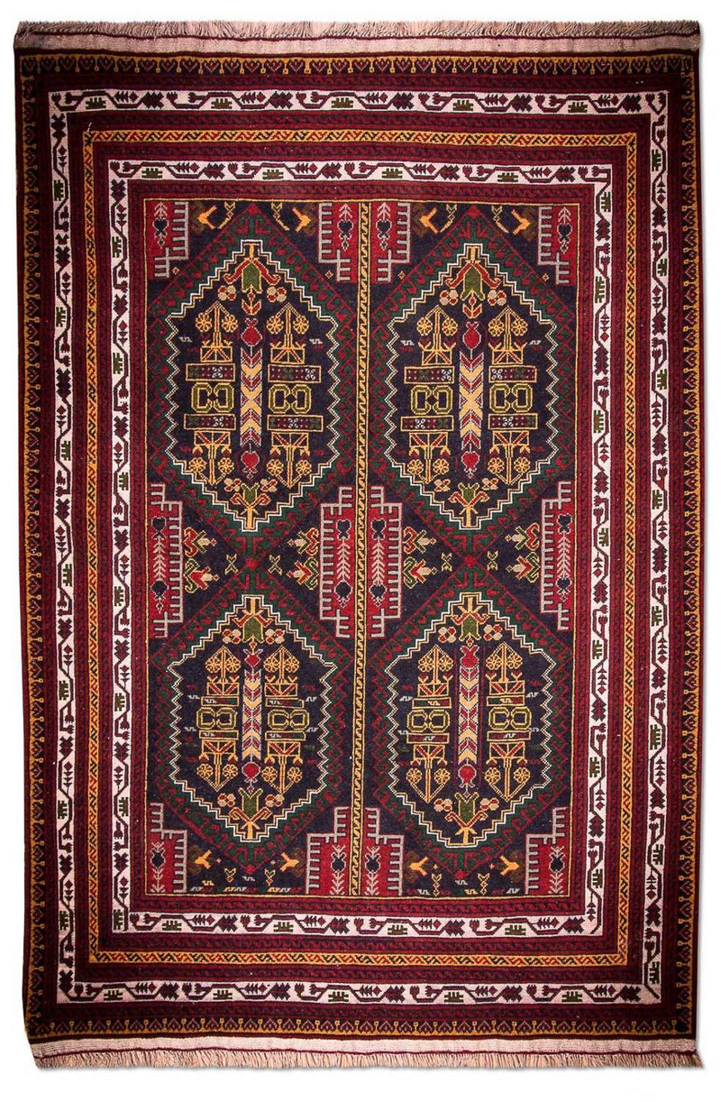 Tapete afegão 145x92cm - Tapete Oriental
