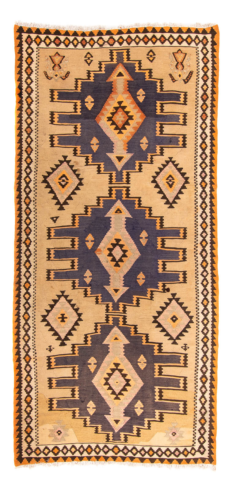 Kilim antigo Tapete 265x140cm