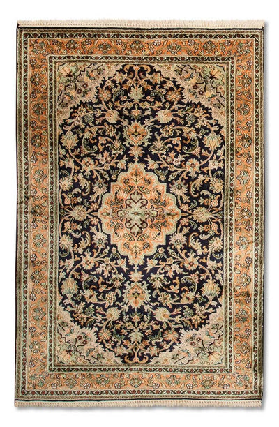 Seda da Caxemira Tapete 95x156cm - Tapete Oriental