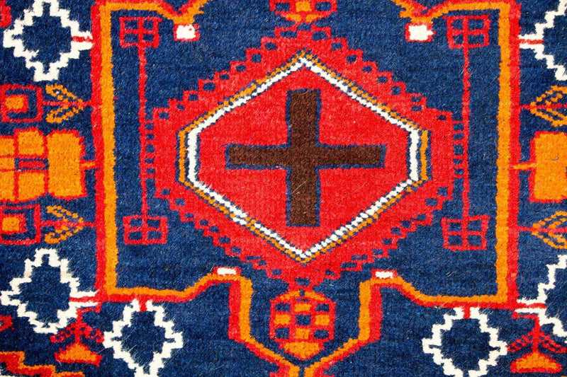 Tapete Baluch - 136 x 80 cm - multicolorido