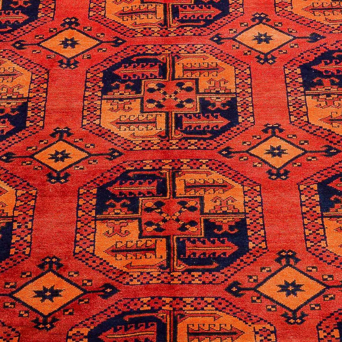 Tapete afegão - Kunduz - 300 x 199 cm - vermelho