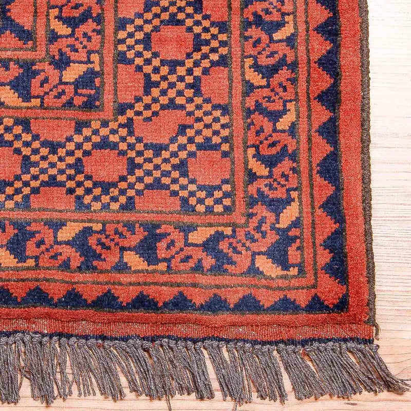 Tapete afegão - Kunduz - 300 x 199 cm - vermelho