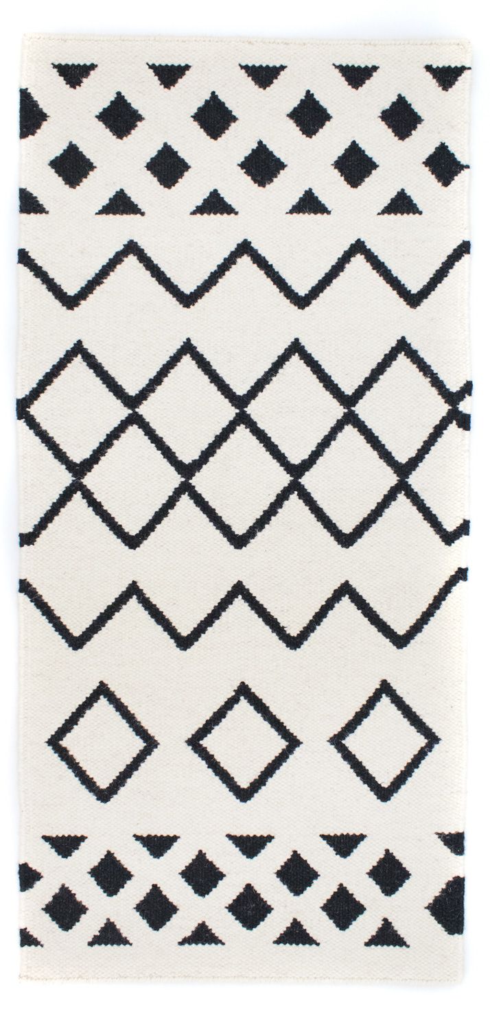 Kilim moderno Tapete 132x63cm - Tapete de lã
