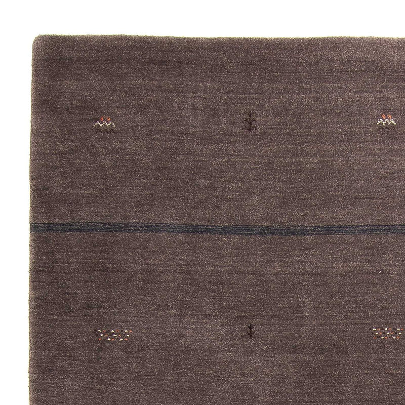 Tapete Gabbeh - Loribaft Softy - 244 x 173 cm - castanho escuro