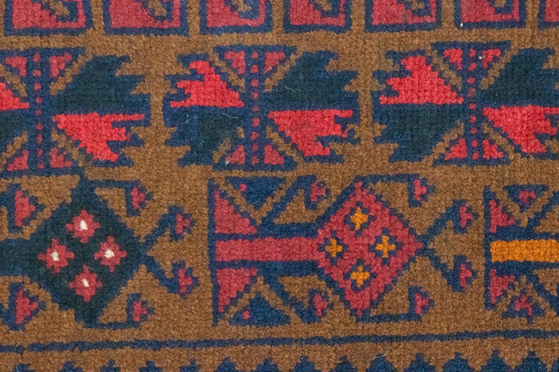 Tapete Baluch - 140 x 86 cm - castanho