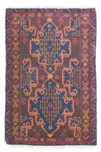 Tapete Baluch - 131 x 87 cm - castanho – product image