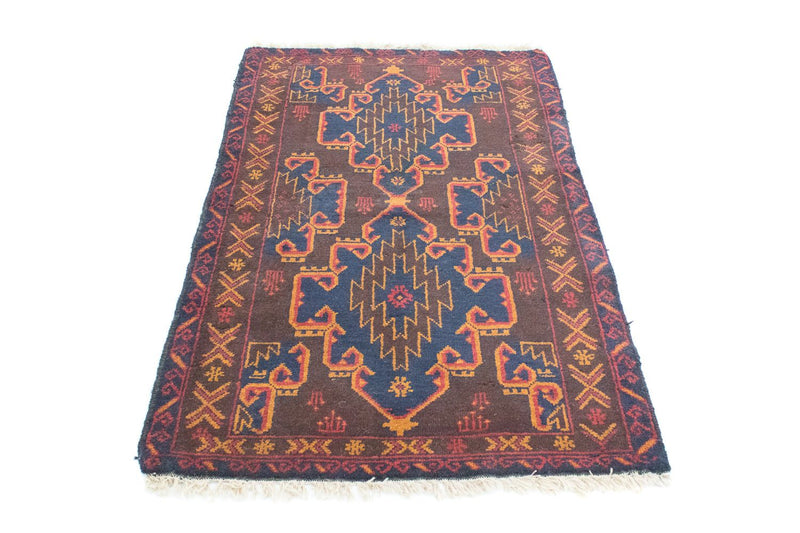 Tapete Baluch - 131 x 87 cm - castanho