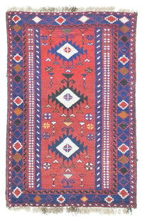 Tapete Baluch - 128 x 77 cm - vermelho – product image