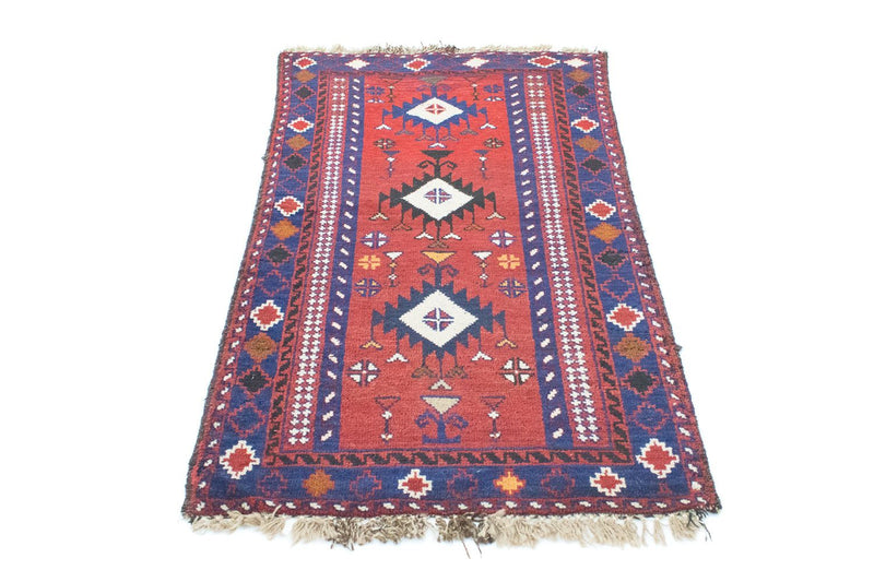 Tapete Baluch - 128 x 77 cm - vermelho