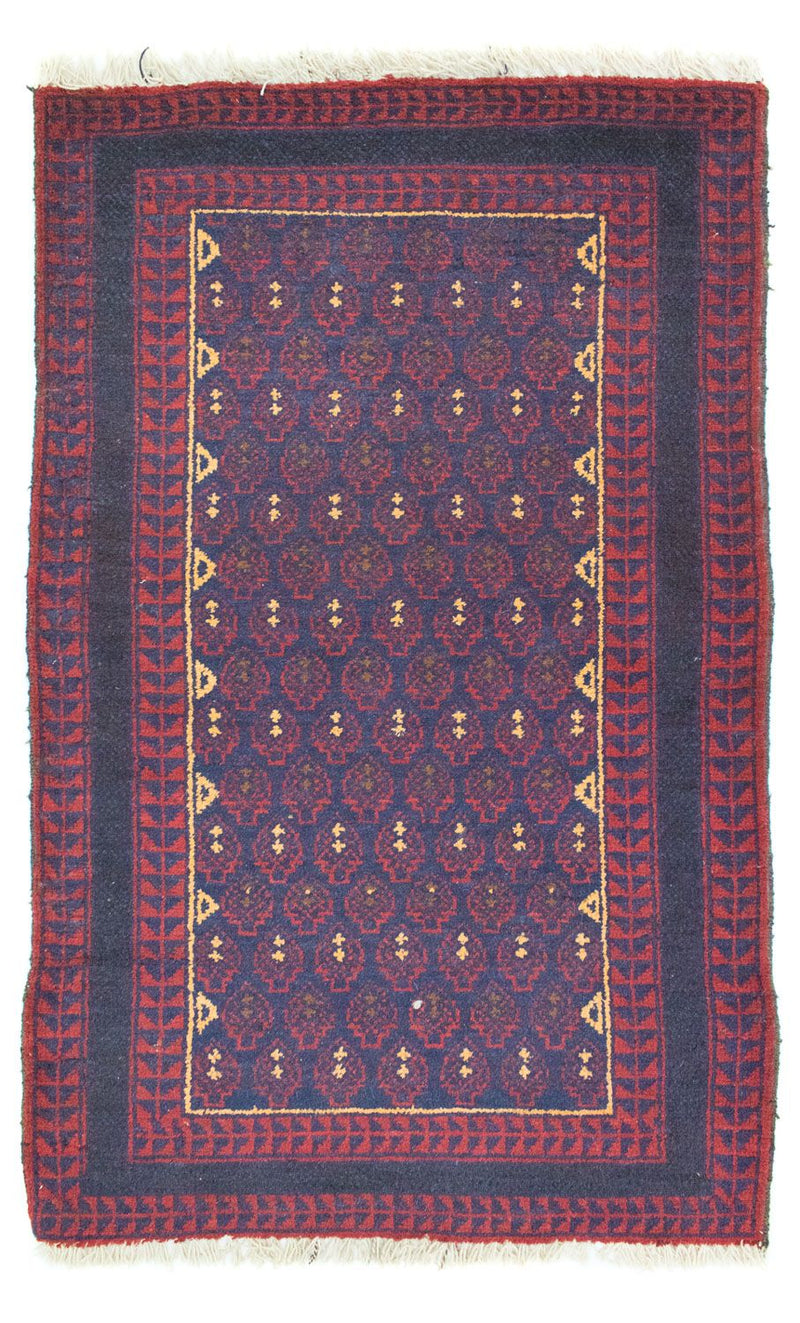Tapete Baluch - 131 x 81 cm - azul