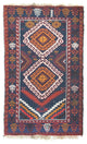 Tapete Baluch - 130 x 76 cm - azul