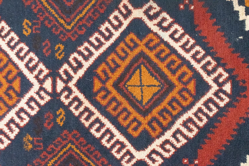 Tapete Baluch - 130 x 76 cm - azul