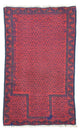 Tapete Baluch - 129 x 75 cm - vermelho