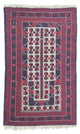 Tapete Baluch - 118 x 70 cm - vermelho