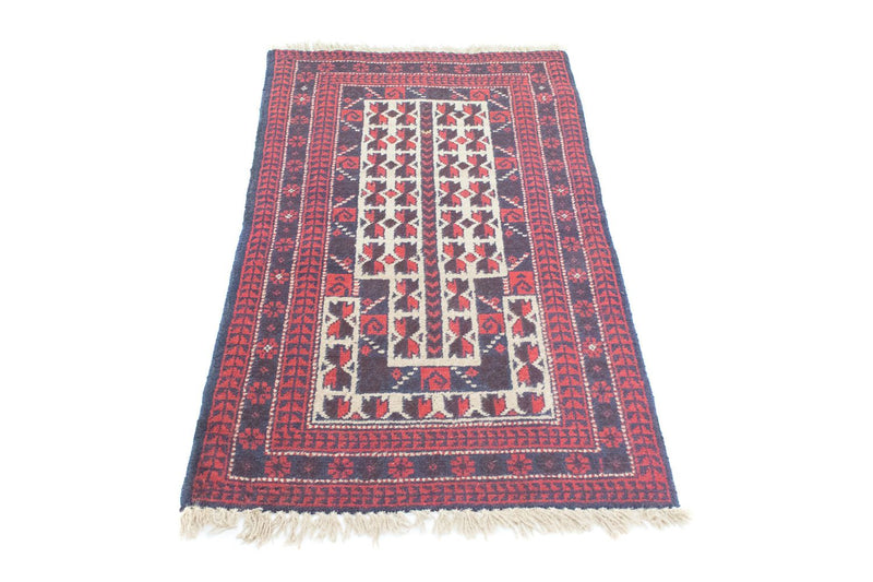Tapete Baluch - 118 x 70 cm - vermelho