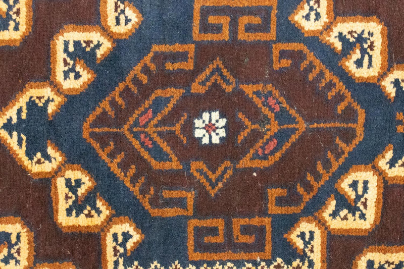 Tapete Baluch - 132 x 85 cm - castanho