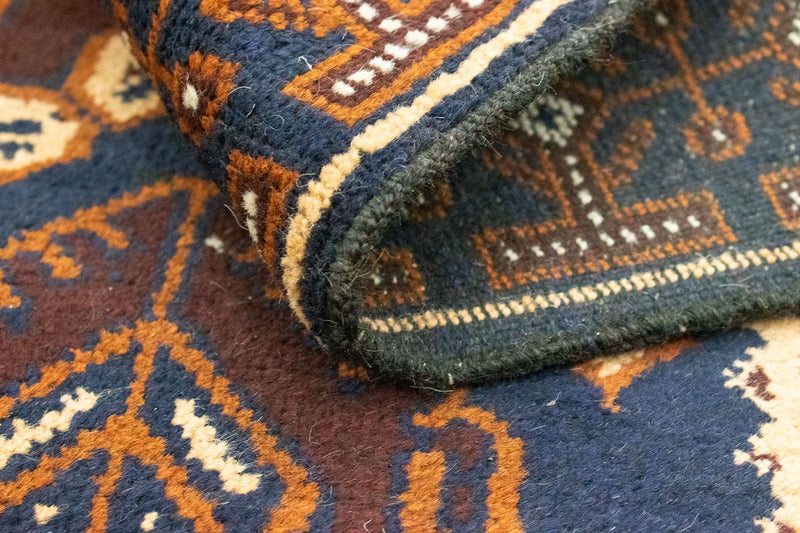 Tapete Baluch - 132 x 85 cm - castanho