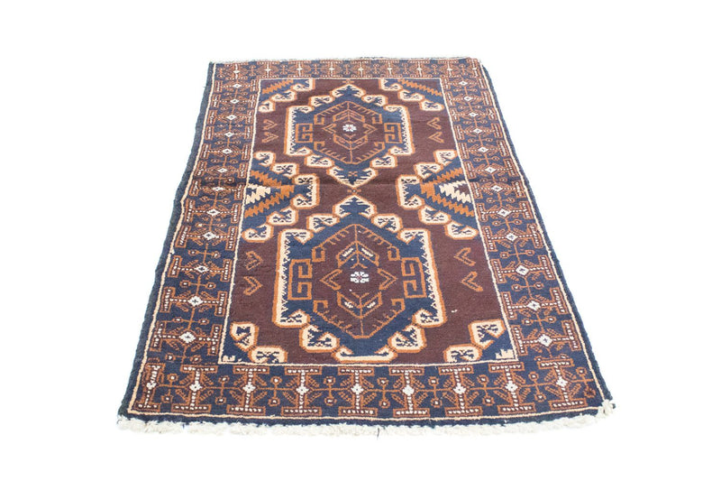 Tapete Baluch - 132 x 85 cm - castanho