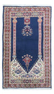 Tapete turquaman - 167 x 100 cm - azul