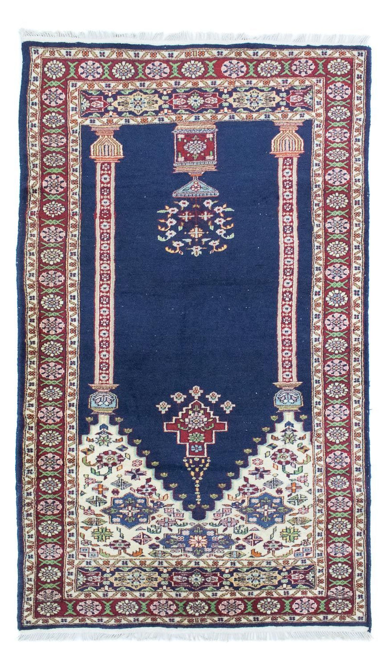 Tapete turquaman - 167 x 100 cm - azul