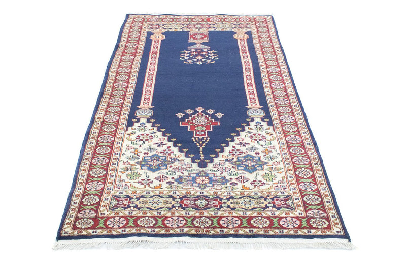Tapete turquaman - 167 x 100 cm - azul