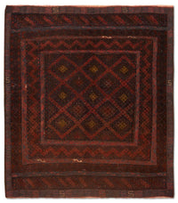 Tapete Kelim - Oriental - 139 x 118 cm - castanho – product image