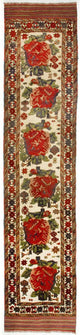 Kilim afegão Tapete 370x82cm