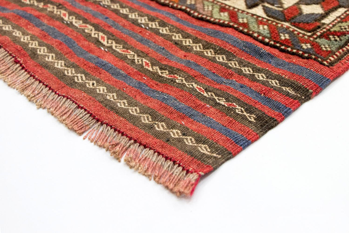 Kilim afegão Tapete 370x82cm