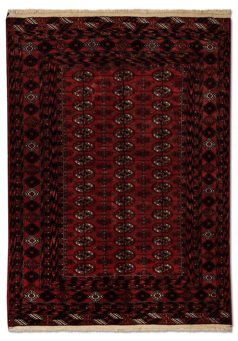 Tapete afegão - Bukhara - 164 x 120 cm - vermelho