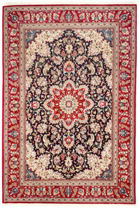 Tapete persa - Ghom - 243 x 170 cm - azul escuro – product image