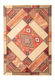 Tapete de trabalho em patchwork - 230 x 160 cm - multicolorido
