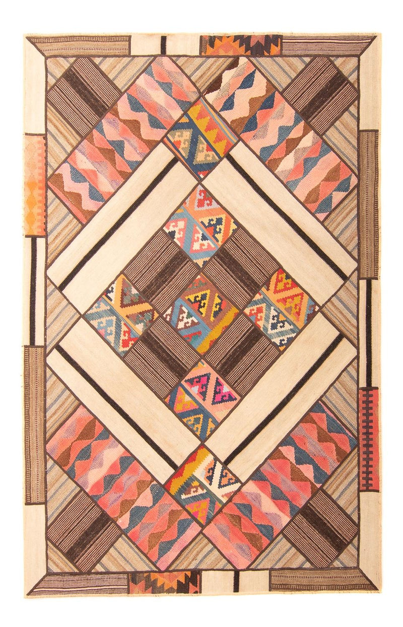 Tapete de trabalho em patchwork 160x230cm - Perserteppich Wollteppich