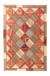 Tapete de trabalho em patchwork 230x160cm - Perserteppich Wollteppich – product image