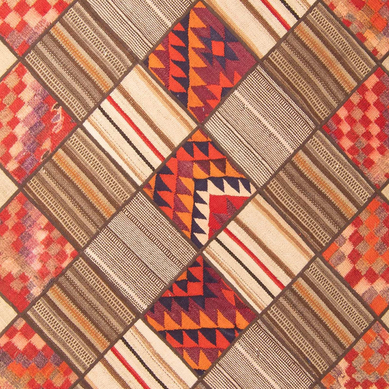 Tapete de trabalho em patchwork 230x160cm - Perserteppich Wollteppich