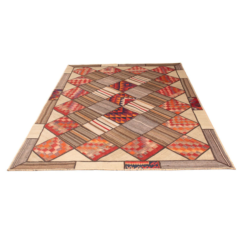 Tapete de trabalho em patchwork 230x160cm - Perserteppich Wollteppich