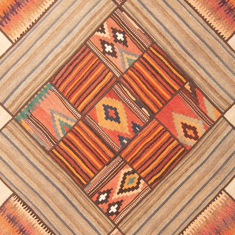 Tapete de trabalho em patchwork 160x230cm - Perserteppich Wollteppich