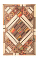Tapete de trabalho em patchwork 230x160cm - Perserteppich Wollteppich