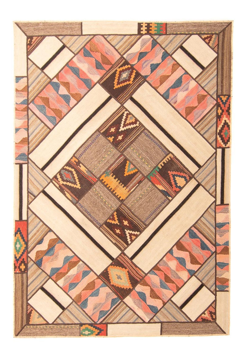 Tapete de trabalho em patchwork 230x160cm - Perserteppich Wollteppich
