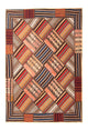 Tapete de trabalho em patchwork 200x150cm - Perserteppich Wollteppich