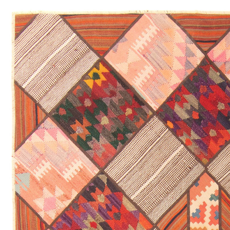 Tapete de trabalho em patchwork 200x150cm - Perserteppich Wollteppich