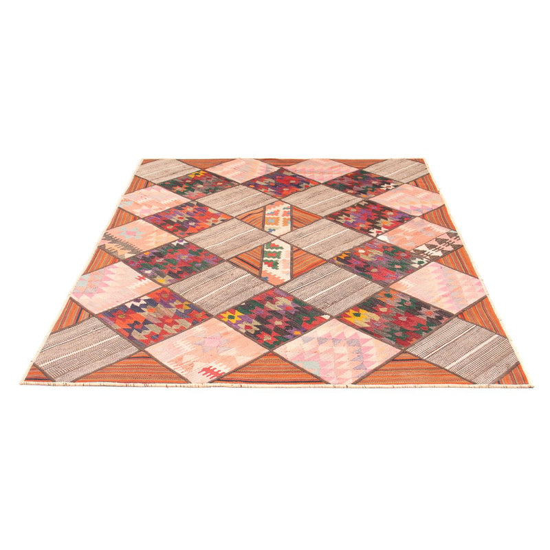 Tapete de trabalho em patchwork 200x150cm - Perserteppich Wollteppich