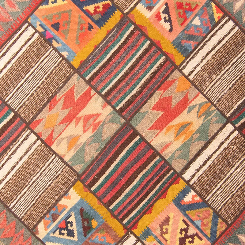 Tapete de trabalho em patchwork 200x150cm - Perserteppich Wollteppich