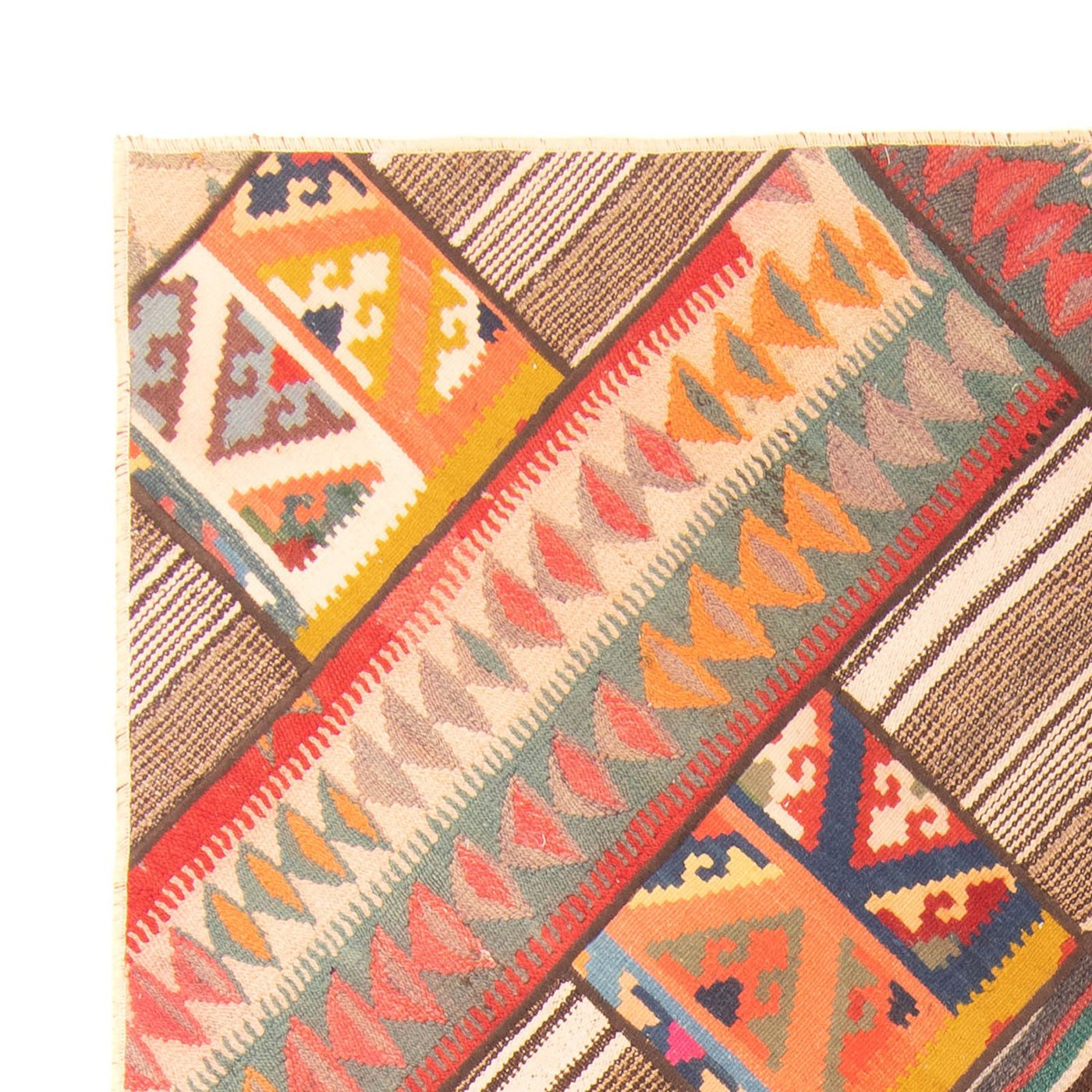 Tapete de trabalho em patchwork 200x150cm - Perserteppich Wollteppich