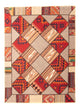 Tapete de trabalho em patchwork 200x150cm - Perserteppich Wollteppich